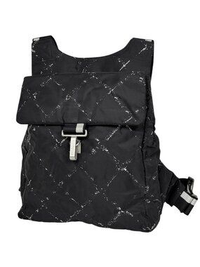 Chanel Vintage Travel Line Backpack Nylon Black